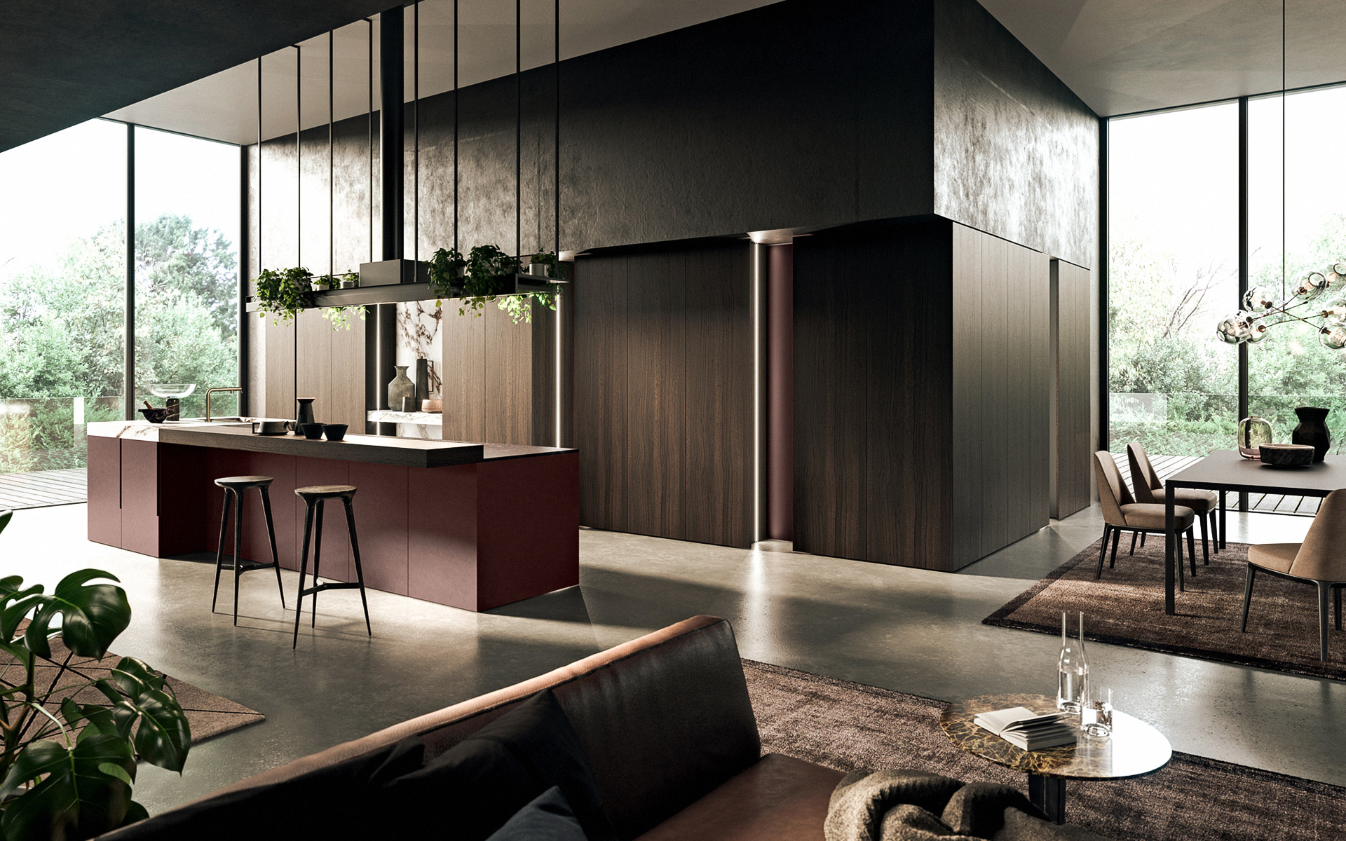 Modern kitchen cabinets